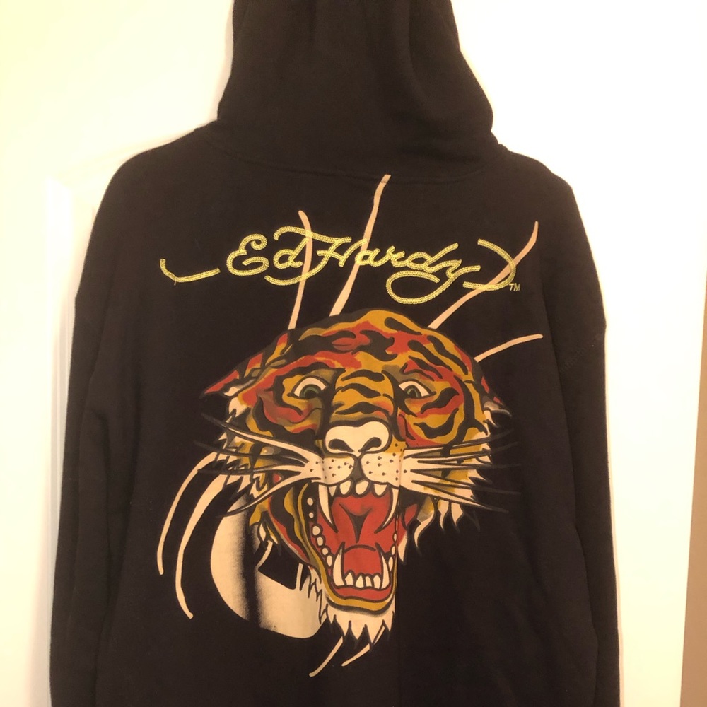 Men’s Don Ed Hardy Tiger Hoodie Jacket